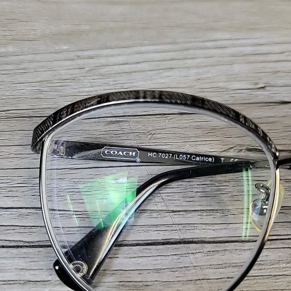 Coach HC 7027 L057 Catrice 9074/11‎ Dark Silver Eyeglasses Frames Only 56-15 135